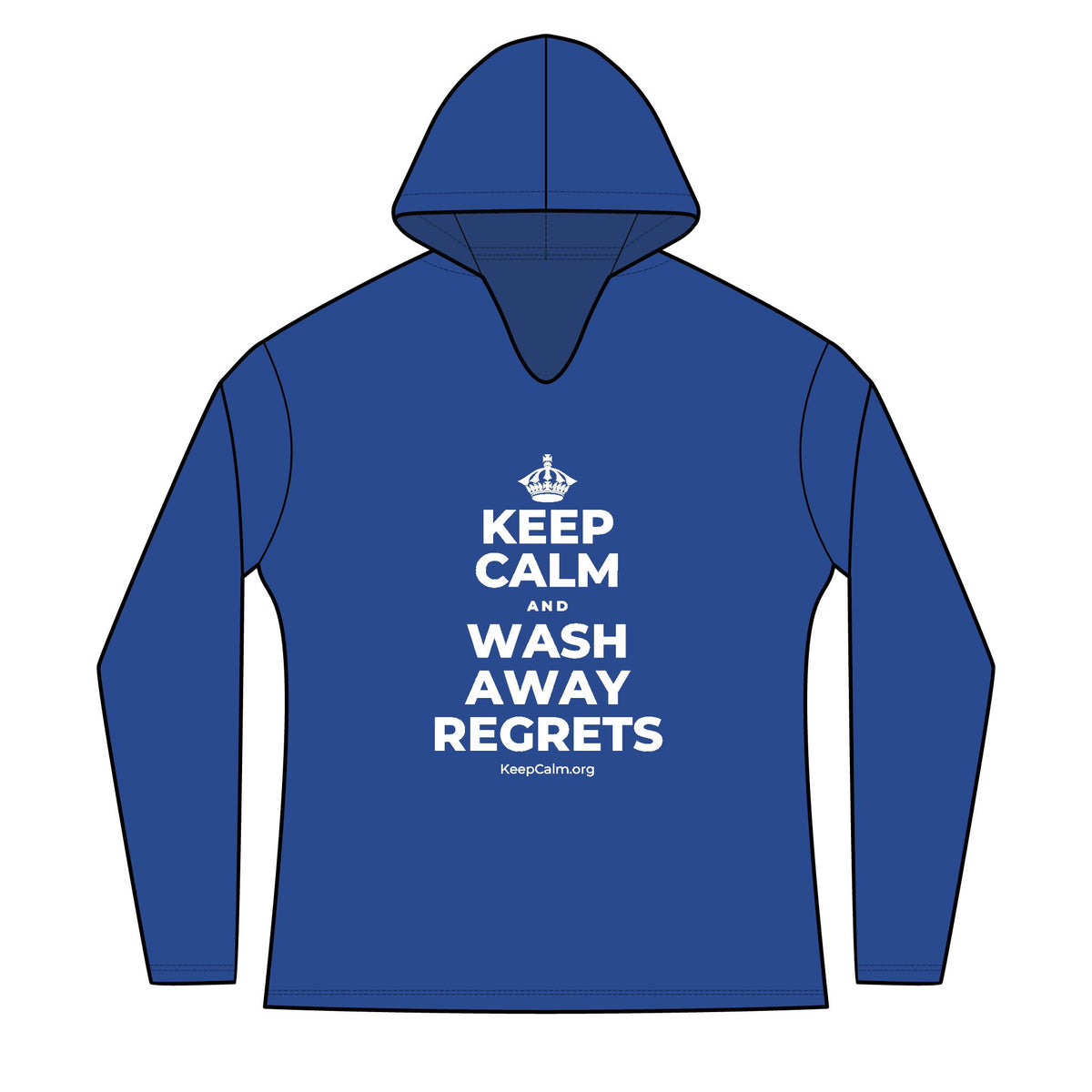 KEEP CALM AND WASH AWAY REGRETS Women's Long Sleeve Hoodie
