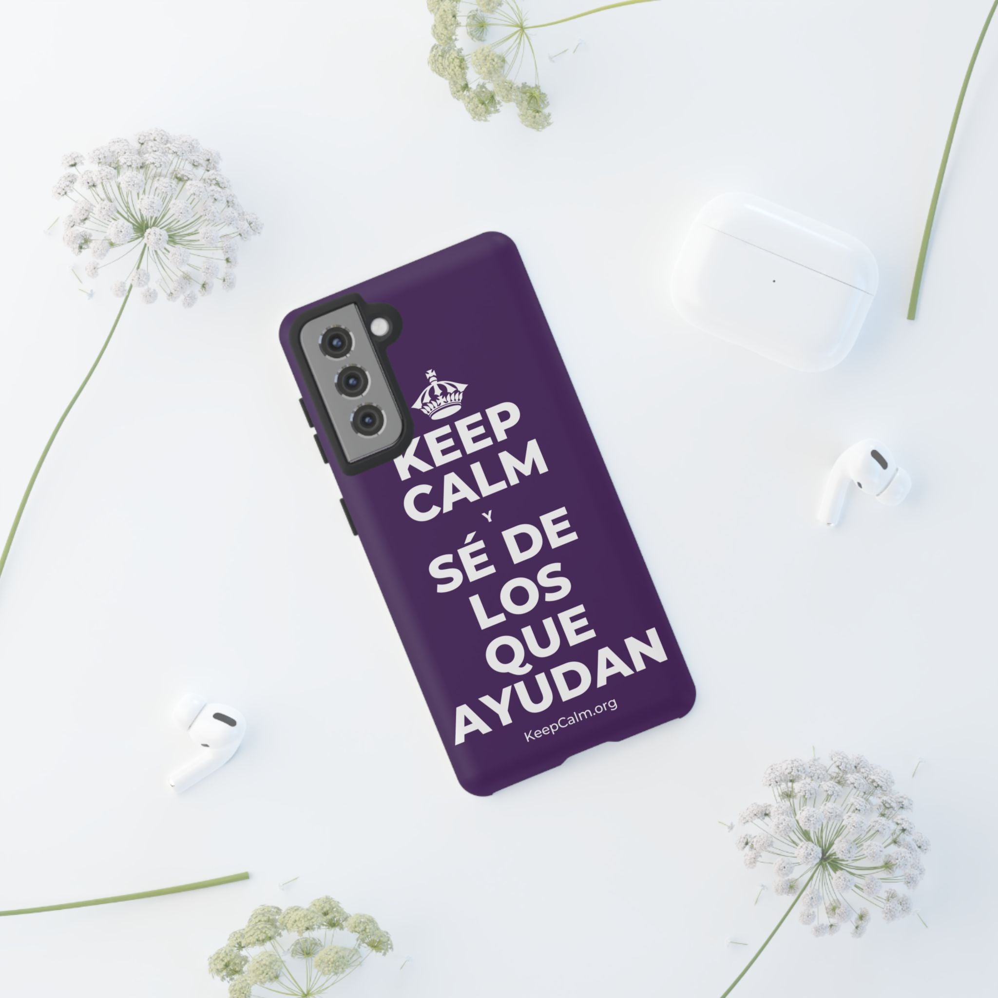 KEEP CALM Y SÉ DE LOS QUE AYUDAN Phone Case