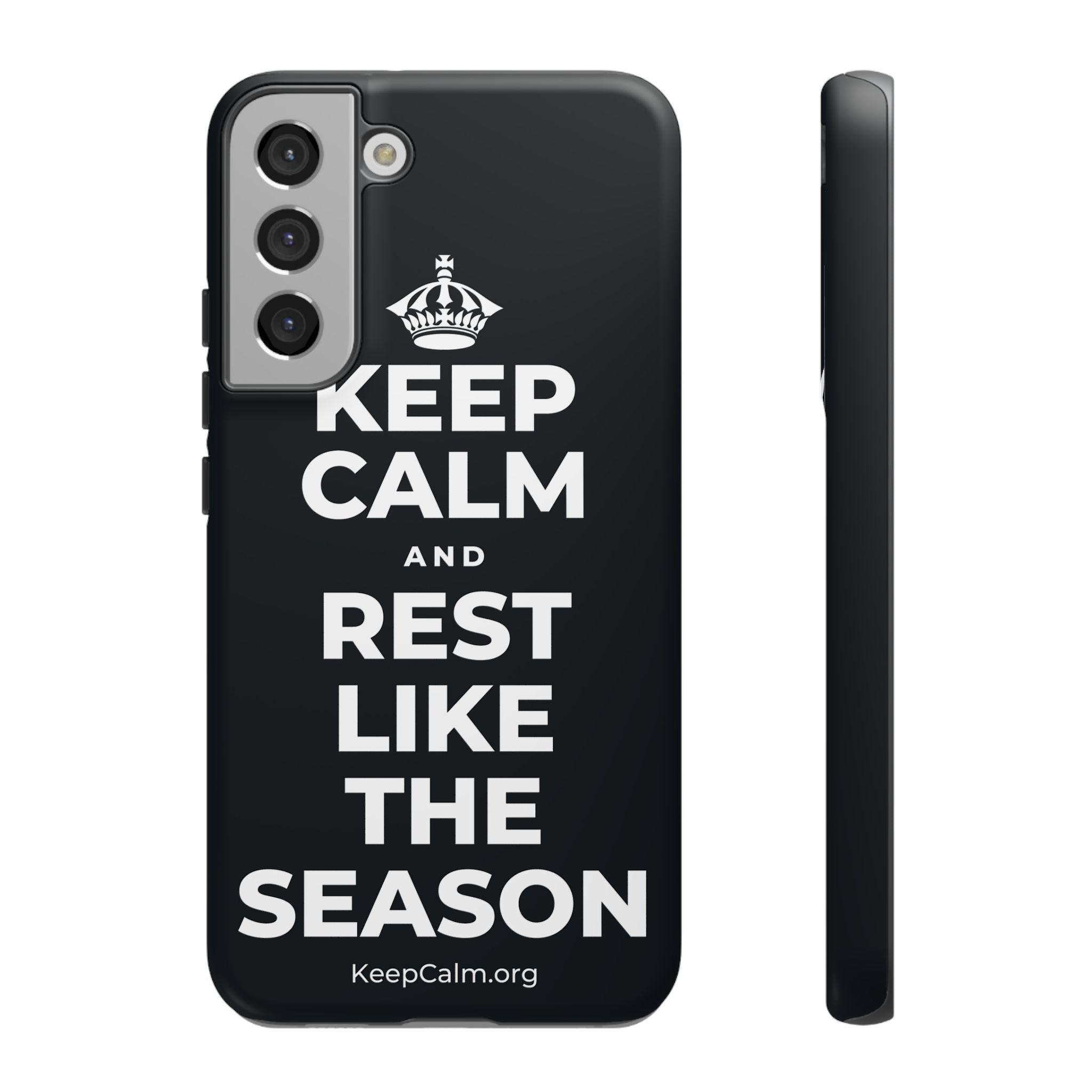 KEEP CALM AND REST LIKE THE SEASON Phone Case (Dark)
