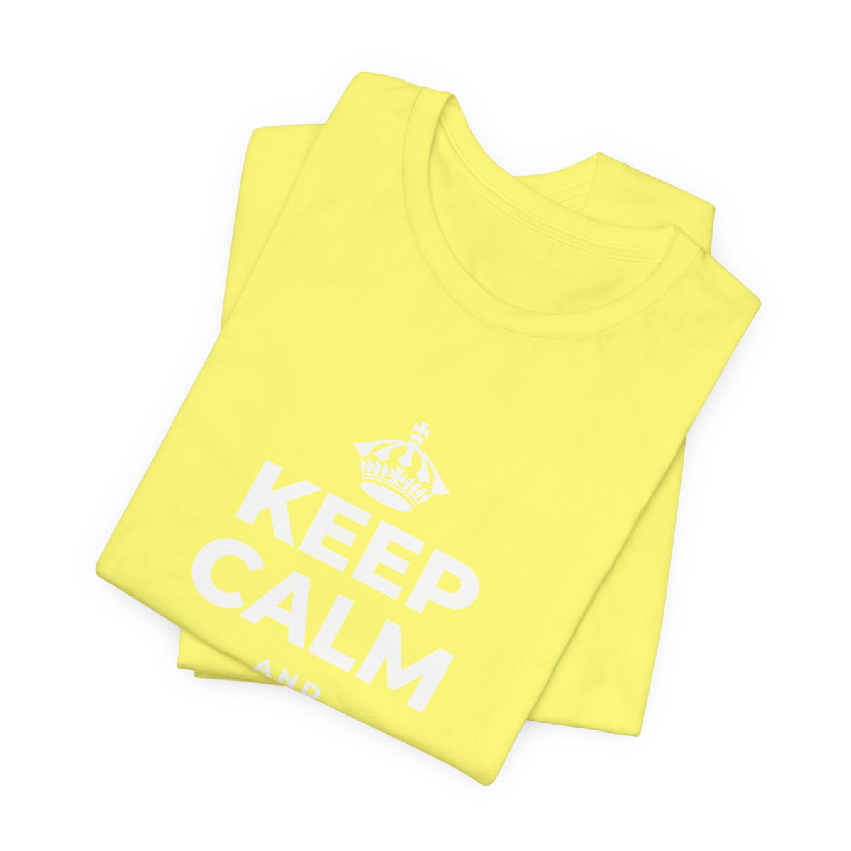KEEP CALM AND HOLD ME CLOSE T-Shirt (Soft Cream–Heather Mauve)