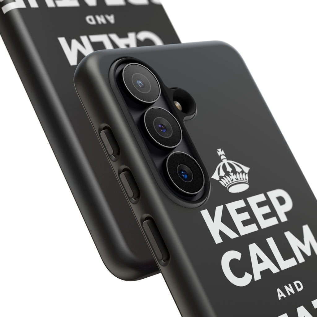 KEEP CALM AND BREATHE DEEPLY Phone Case