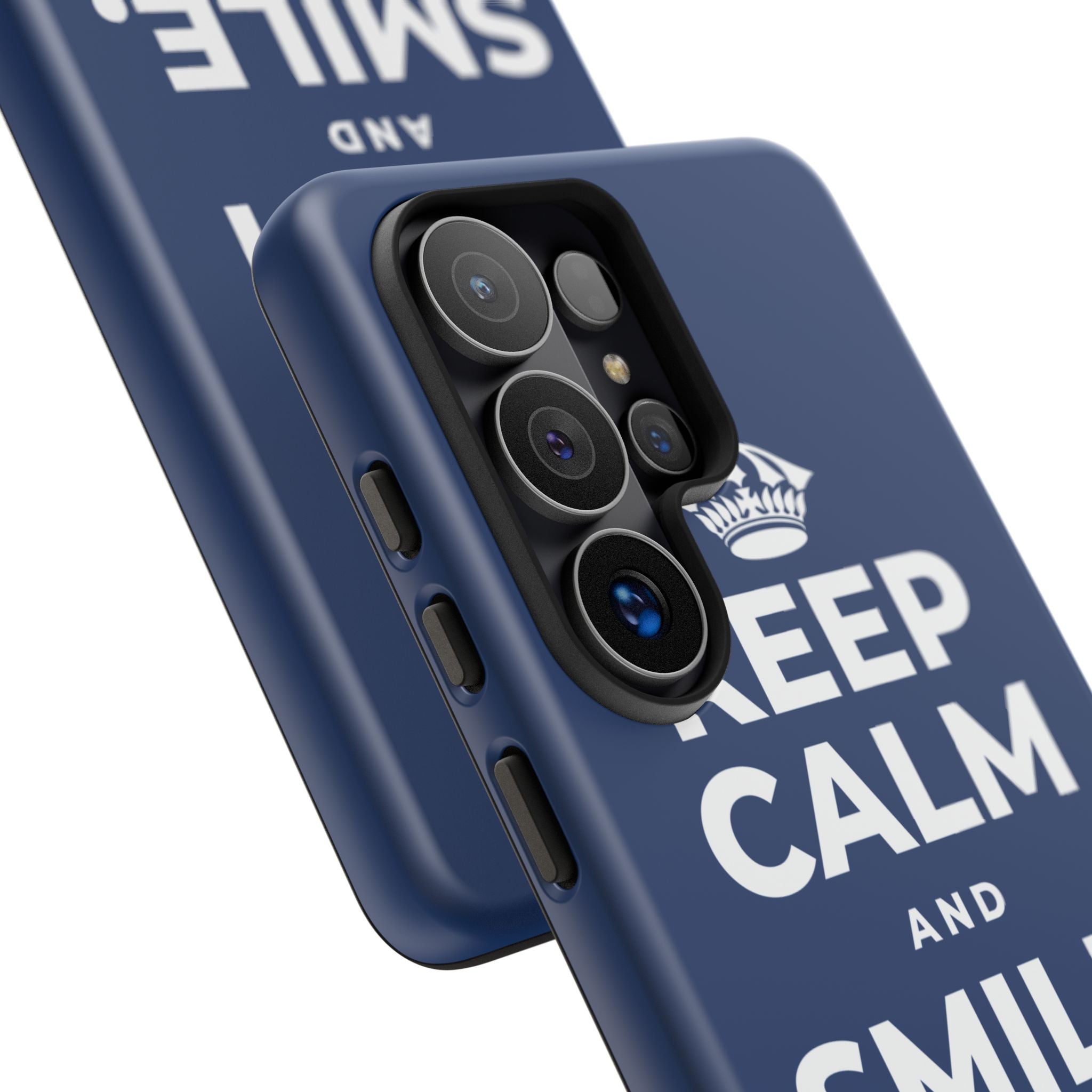KEEP CALM AND SMILE, IT HELPS Phone Case