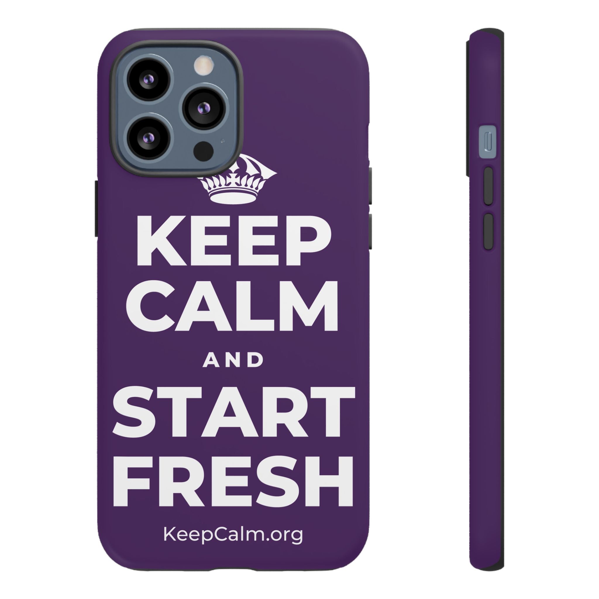 KEEP CALM AND START FRESH Phone Case