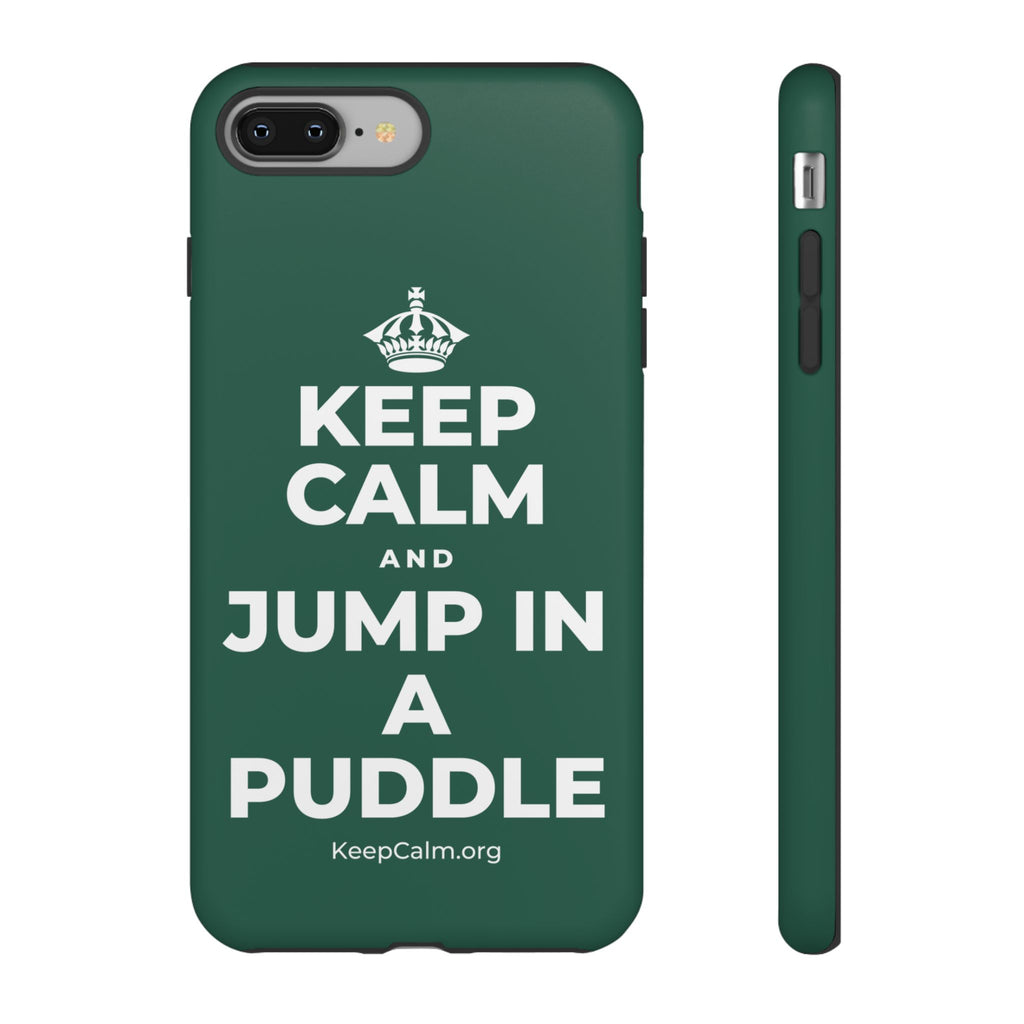 KEEP CALM AND JUMP IN A PUDDLE Phone Case