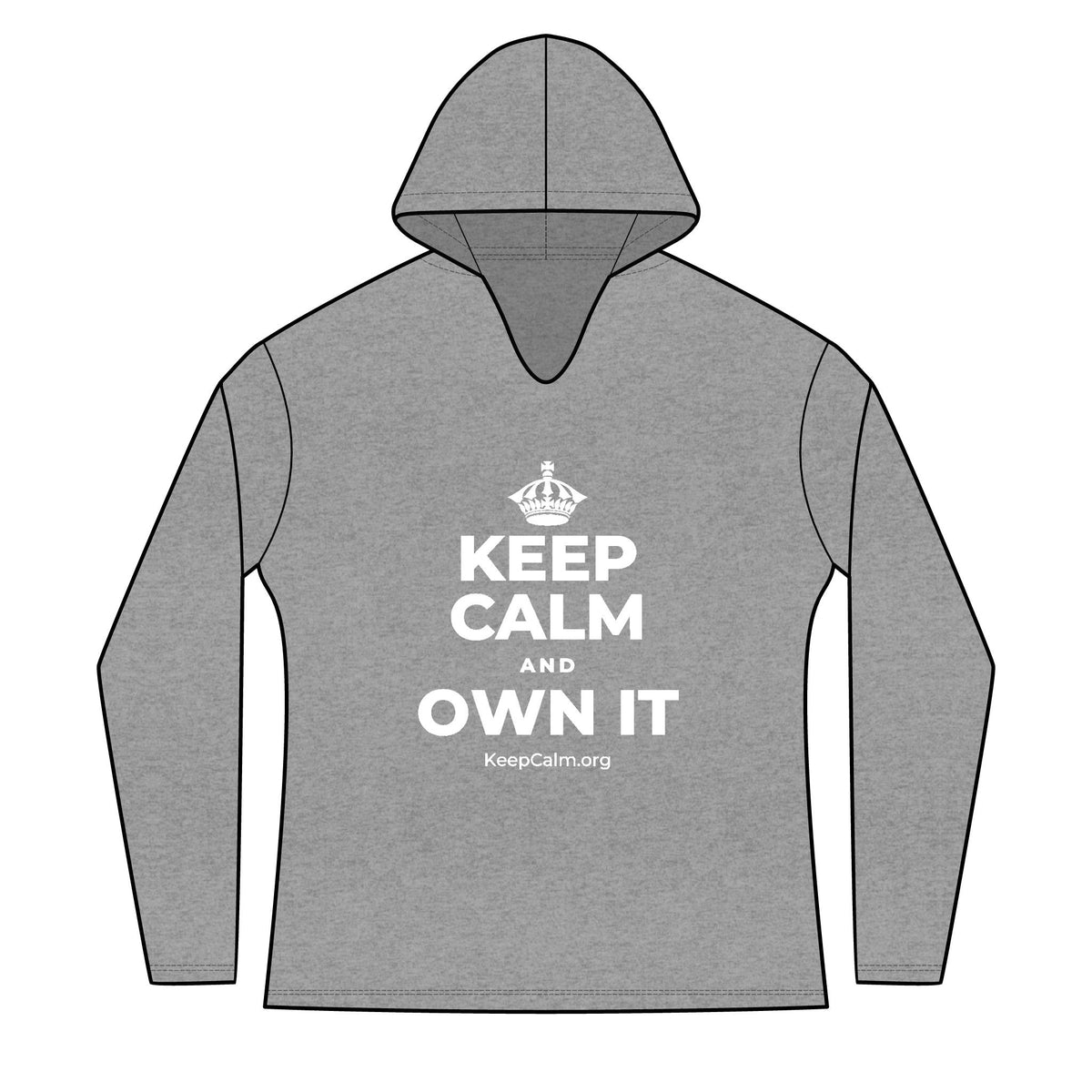 KEEP CALM AND OWN IT Women's Long Sleeve Hoodie