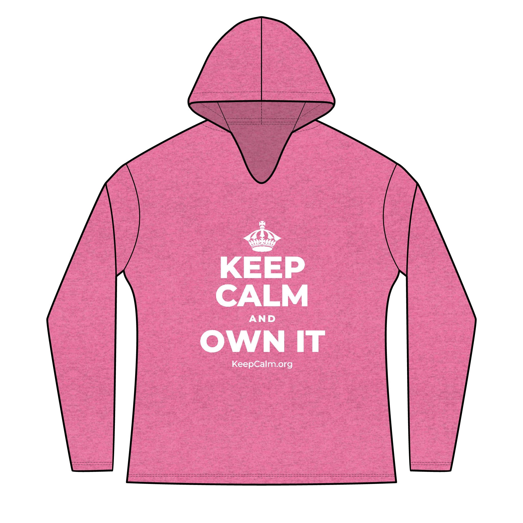 KEEP CALM AND OWN IT Women's Long Sleeve Hoodie