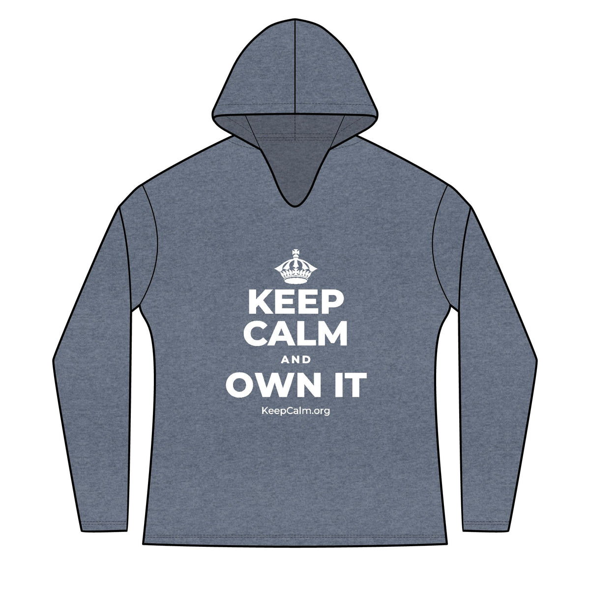 KEEP CALM AND OWN IT Women's Long Sleeve Hoodie