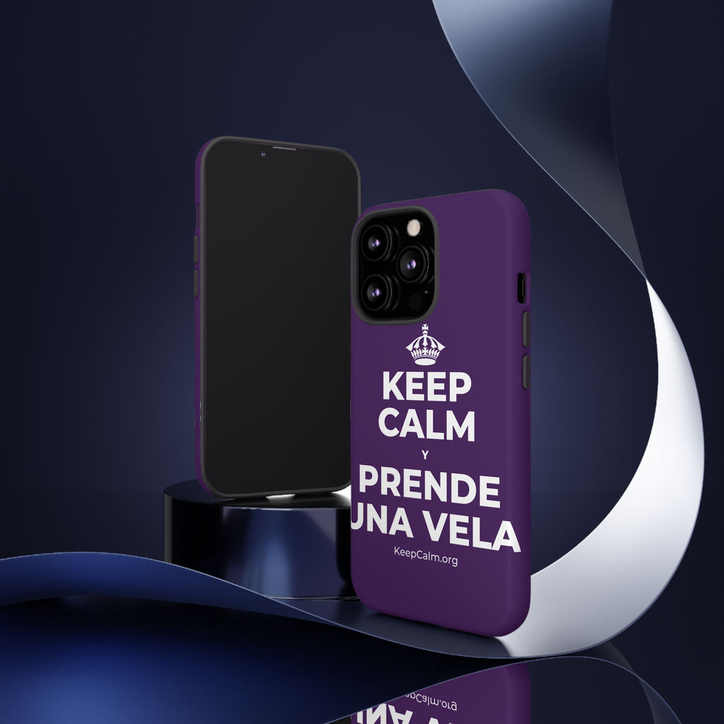 KEEP CALM Y PRENDE UNA VELA Phone Case