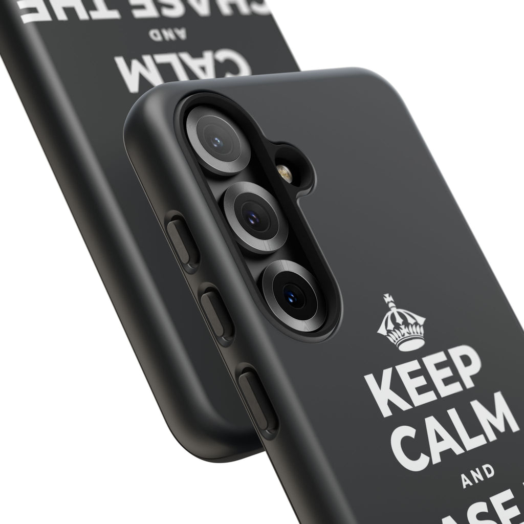 KEEP CALM AND CHASE THE MOONLIGHT Phone Case (Dark)