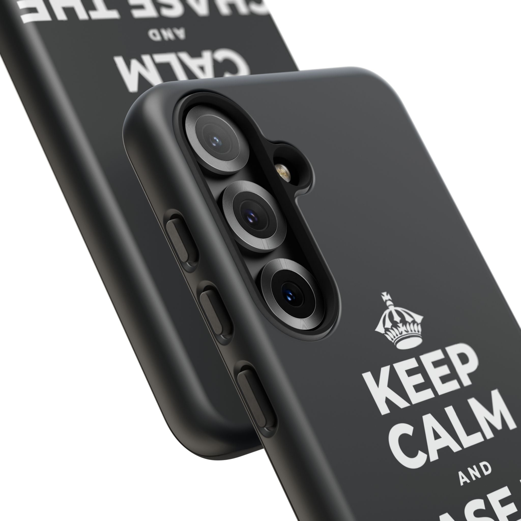 KEEP CALM AND CHASE THE MOONLIGHT Phone Case (Dark)