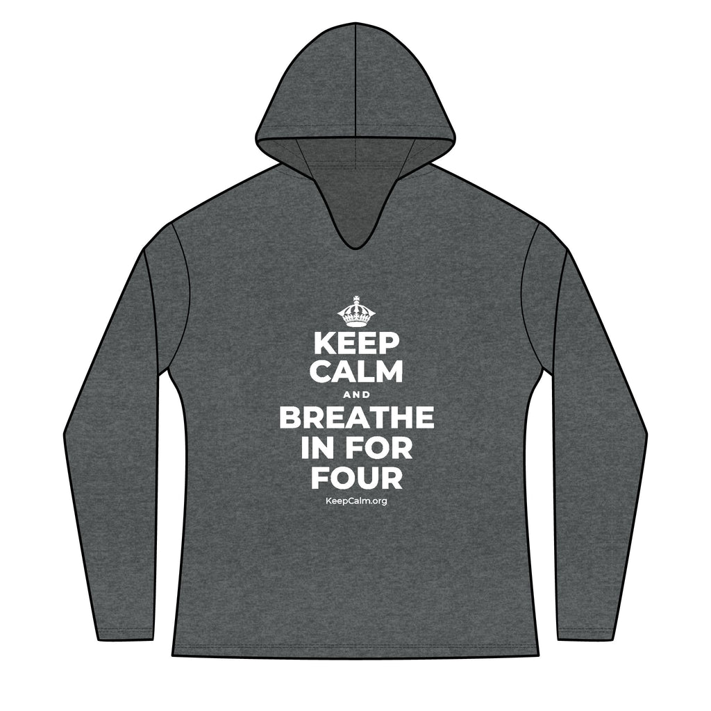 KEEP CALM AND BREATHE IN FOR FOUR Women's Long Sleeve Hoodie