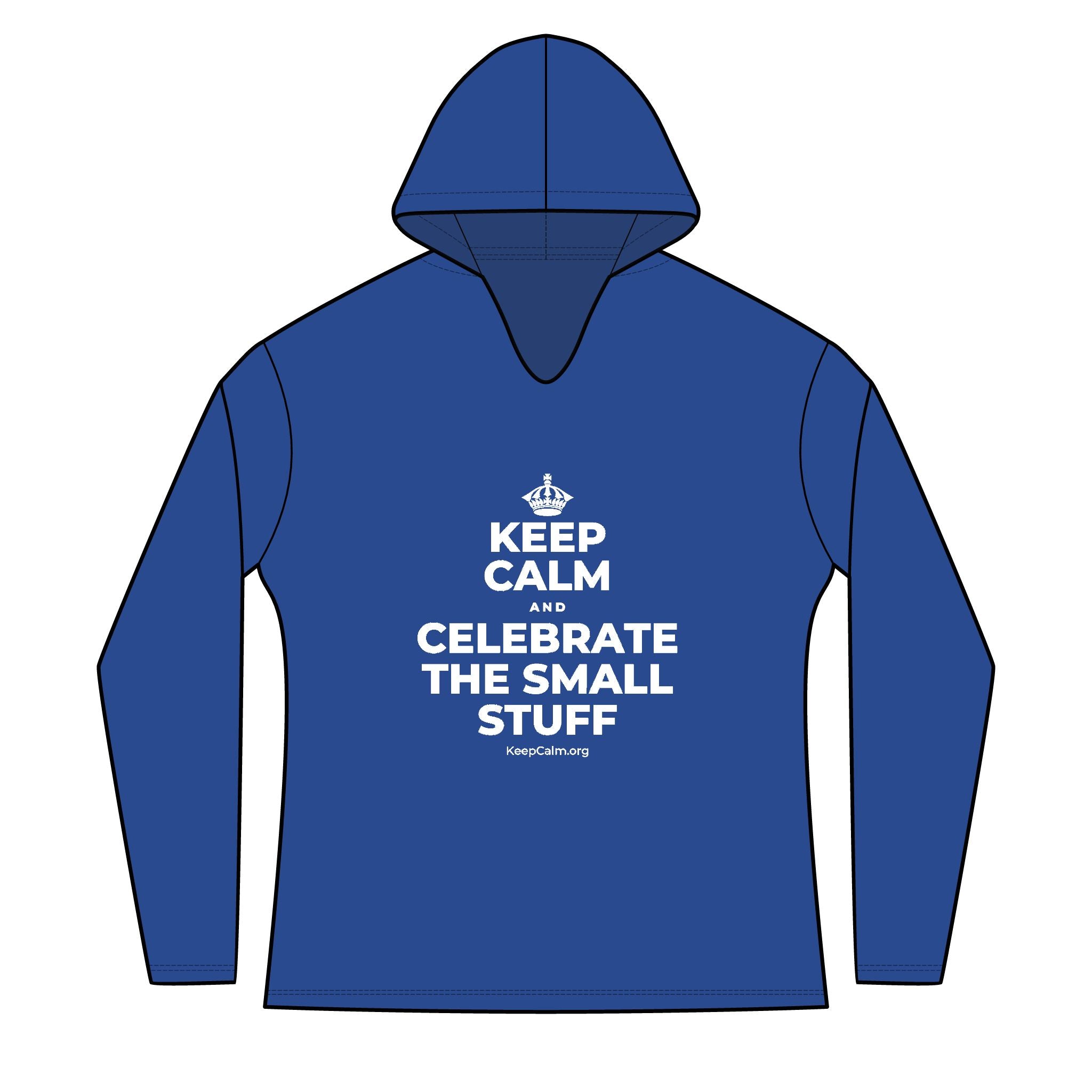 KEEP CALM AND CELEBRATE THE SMALL STUFF Women's Long Sleeve Hoodie