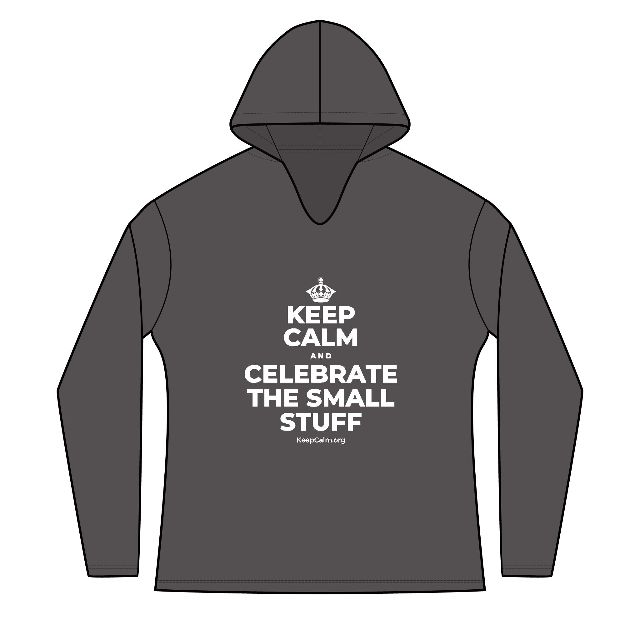 KEEP CALM AND CELEBRATE THE SMALL STUFF Women's Long Sleeve Hoodie