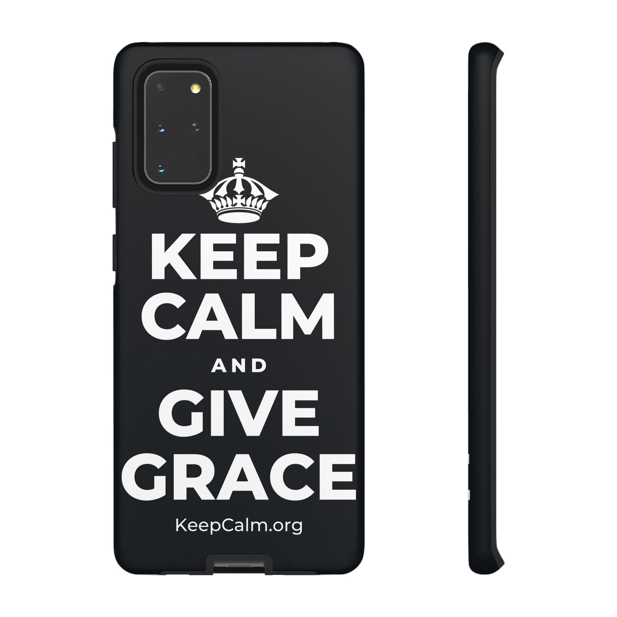 KEEP CALM AND GIVE GRACE Phone Case (Dark)
