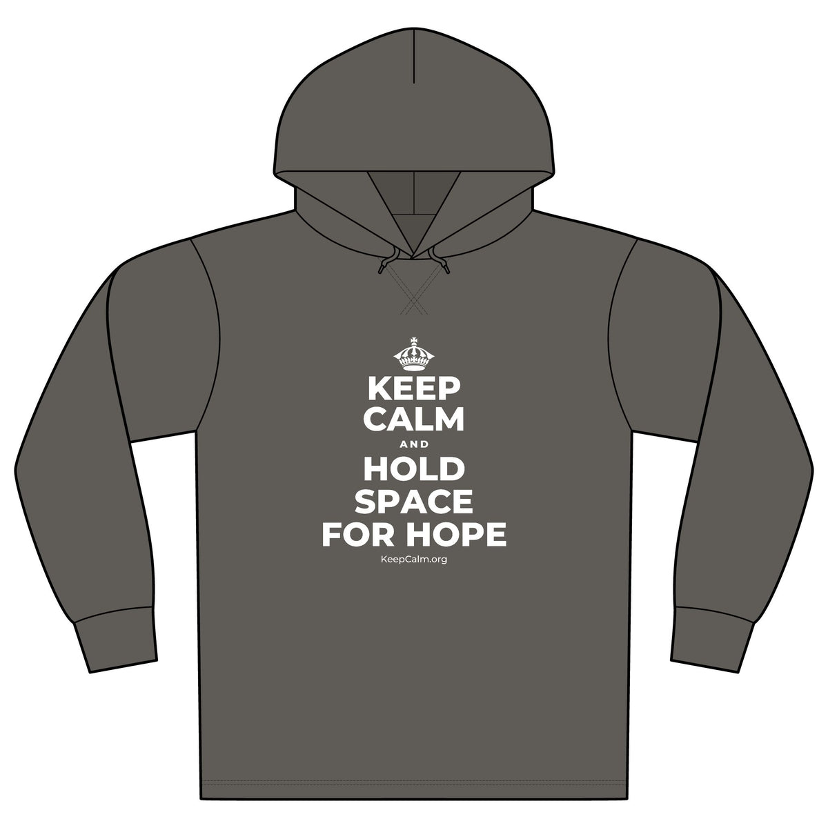 KEEP CALM AND HOLD SPACE FOR HOPE Organic Hoodie Tee