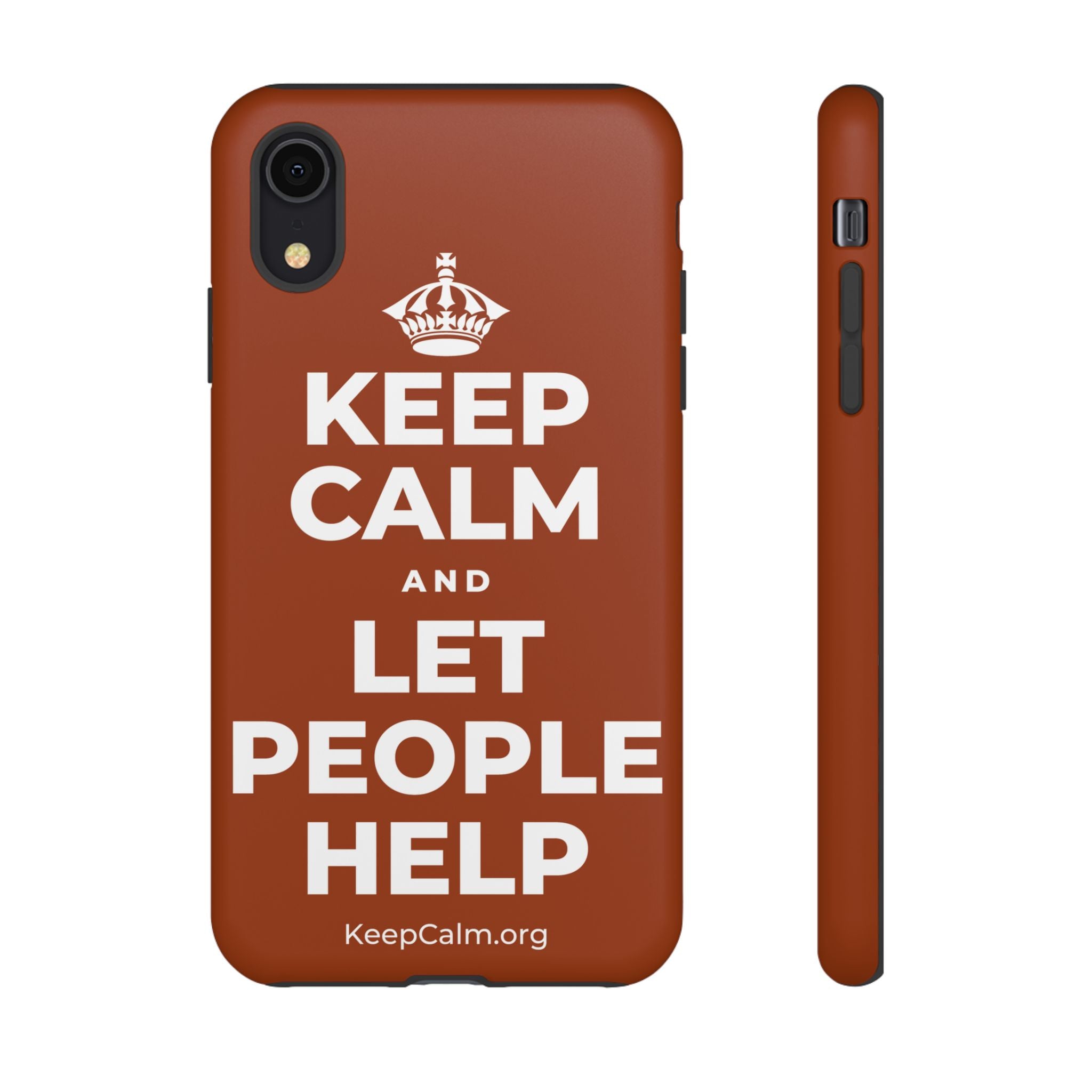 KEEP CALM AND LET PEOPLE HELP Phone Case