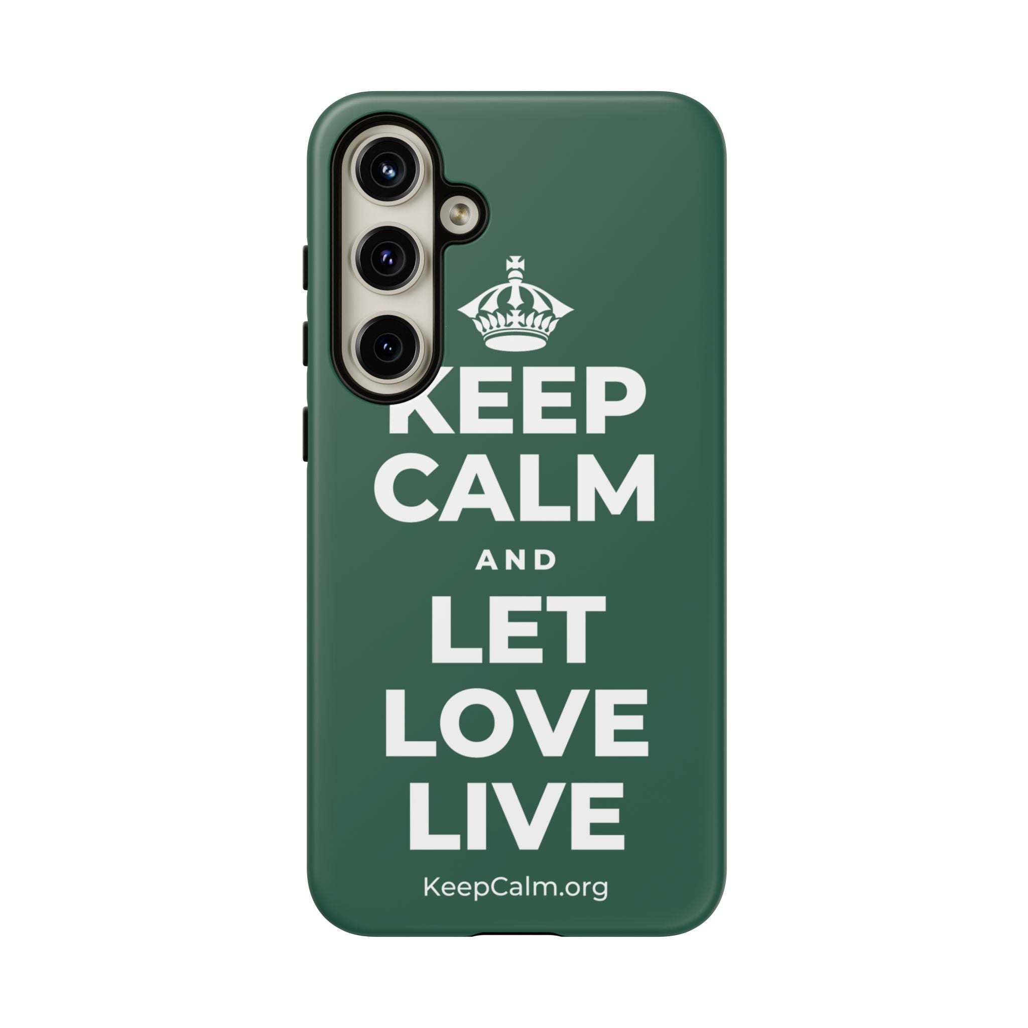 KEEP CALM AND LET LOVE LIVE Phone Case
