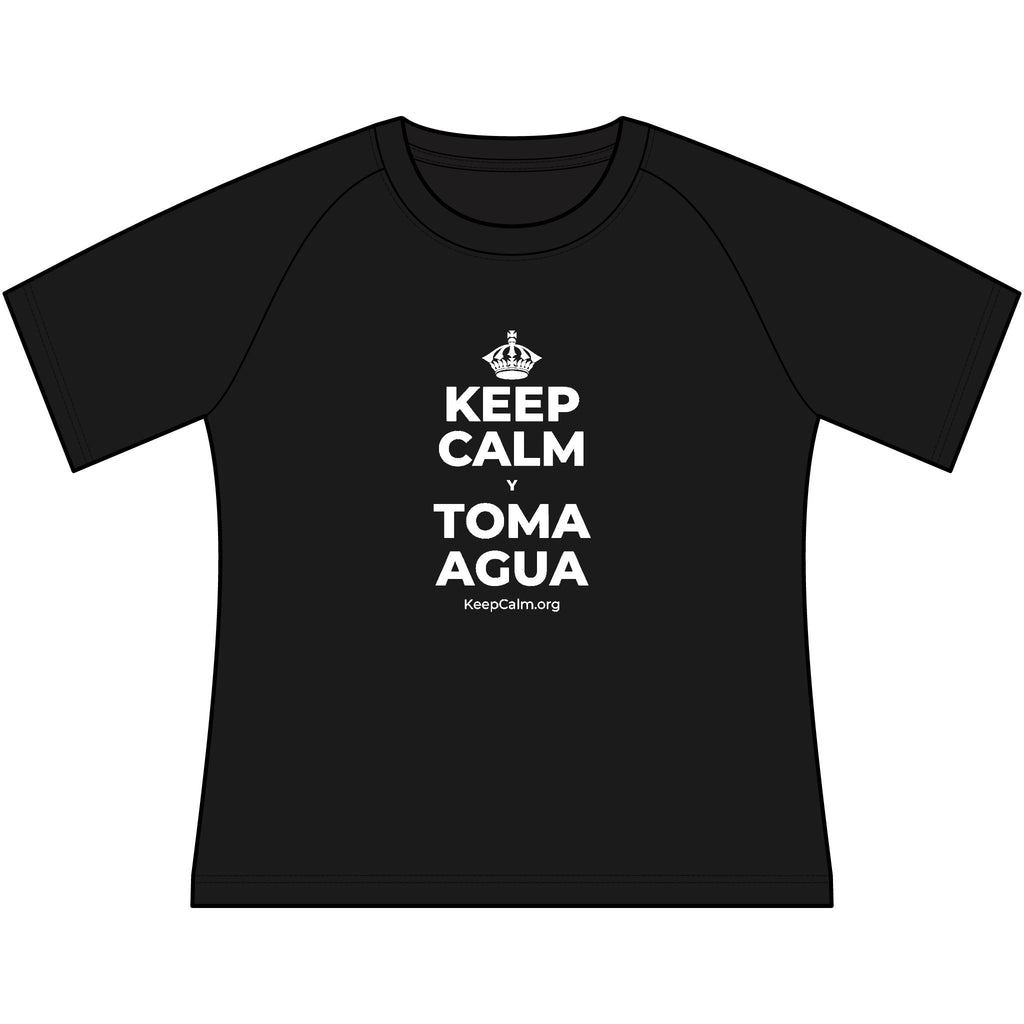 KEEP CALM Y TOMA AGUA Women's Raglan Tee