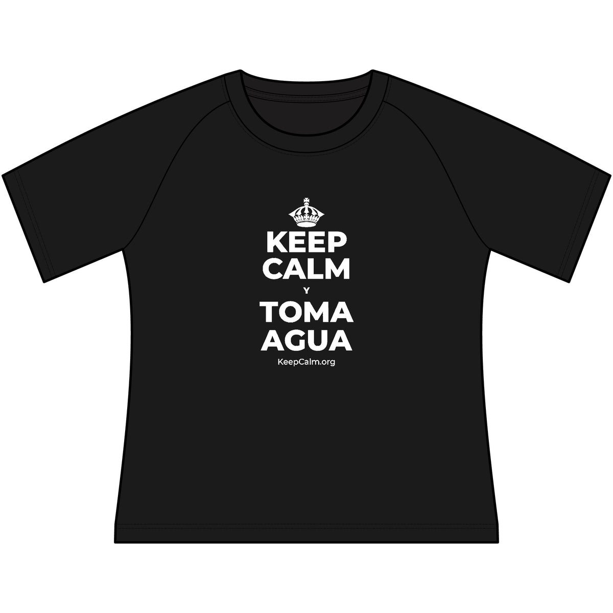 KEEP CALM Y TOMA AGUA Women's Raglan Tee