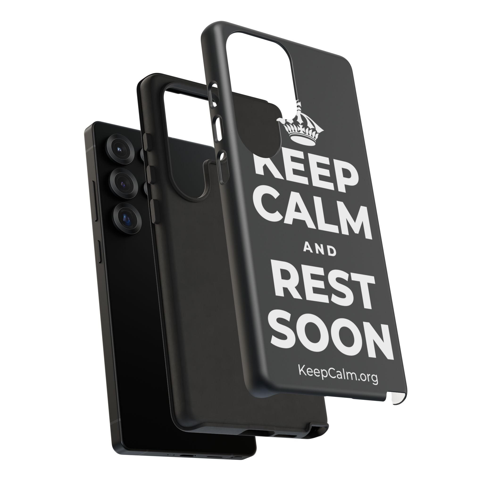 KEEP CALM AND REST SOON Phone Case (Dark)