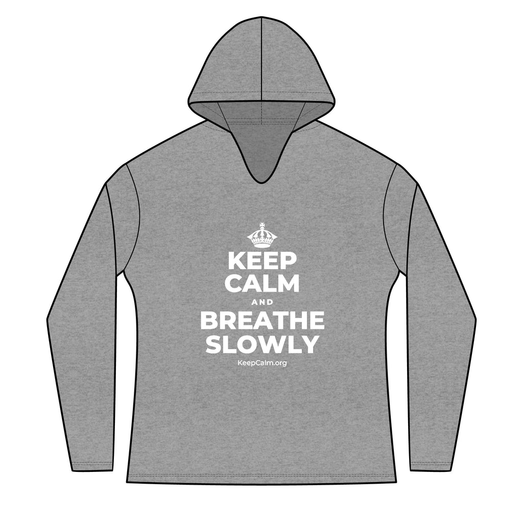 KEEP CALM AND BREATHE SLOWLY Women's Long Sleeve Hoodie