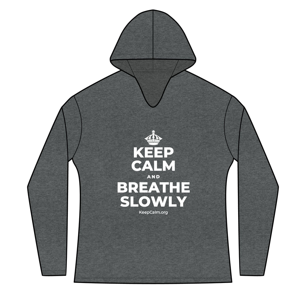 KEEP CALM AND BREATHE SLOWLY Women's Long Sleeve Hoodie