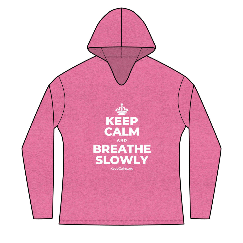 KEEP CALM AND BREATHE SLOWLY Women's Long Sleeve Hoodie