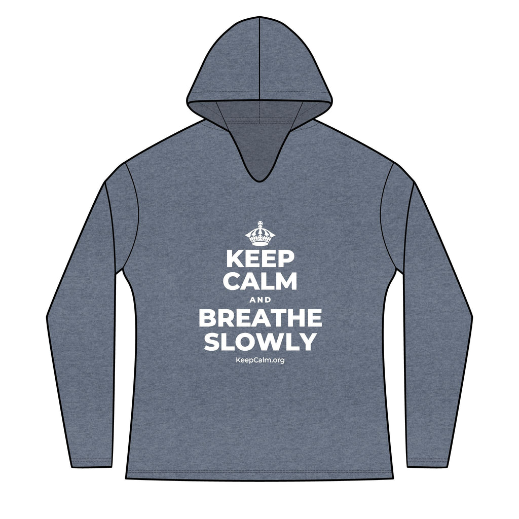 KEEP CALM AND BREATHE SLOWLY Women's Long Sleeve Hoodie
