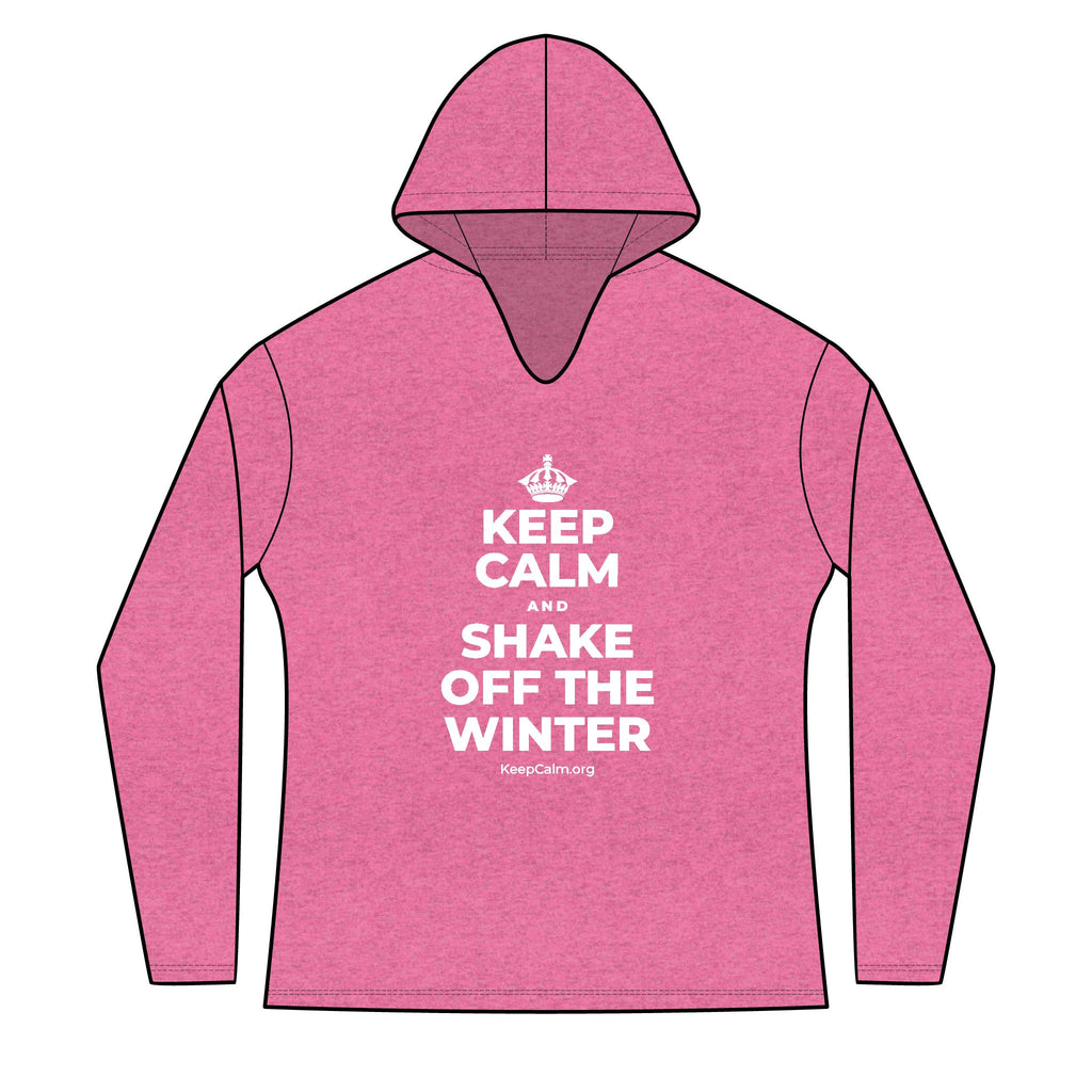 KEEP CALM AND SHAKE OFF THE WINTER Women's Long Sleeve Hoodie
