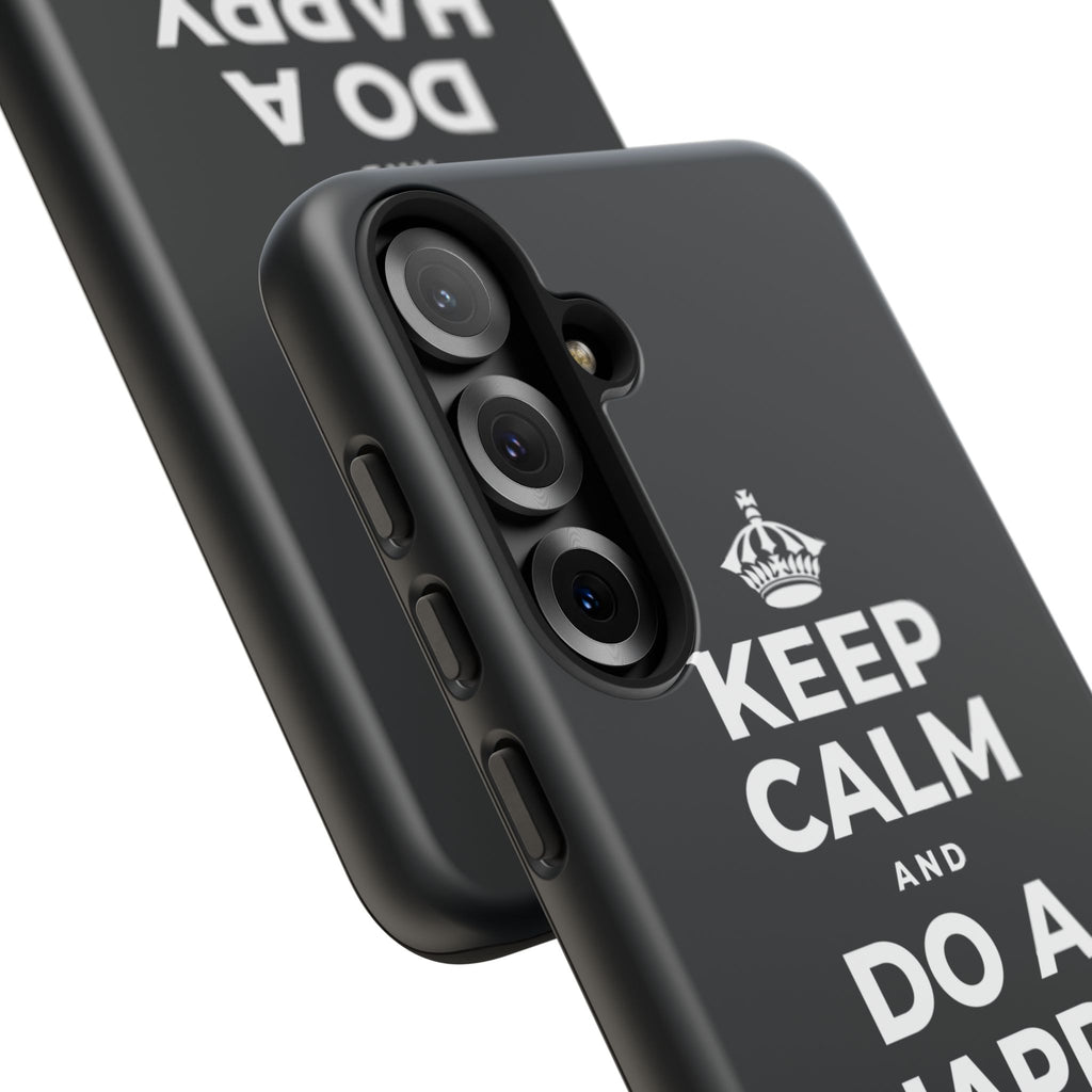 KEEP CALM AND DO A HAPPY LITTLE DANCE Phone Case (Dark)