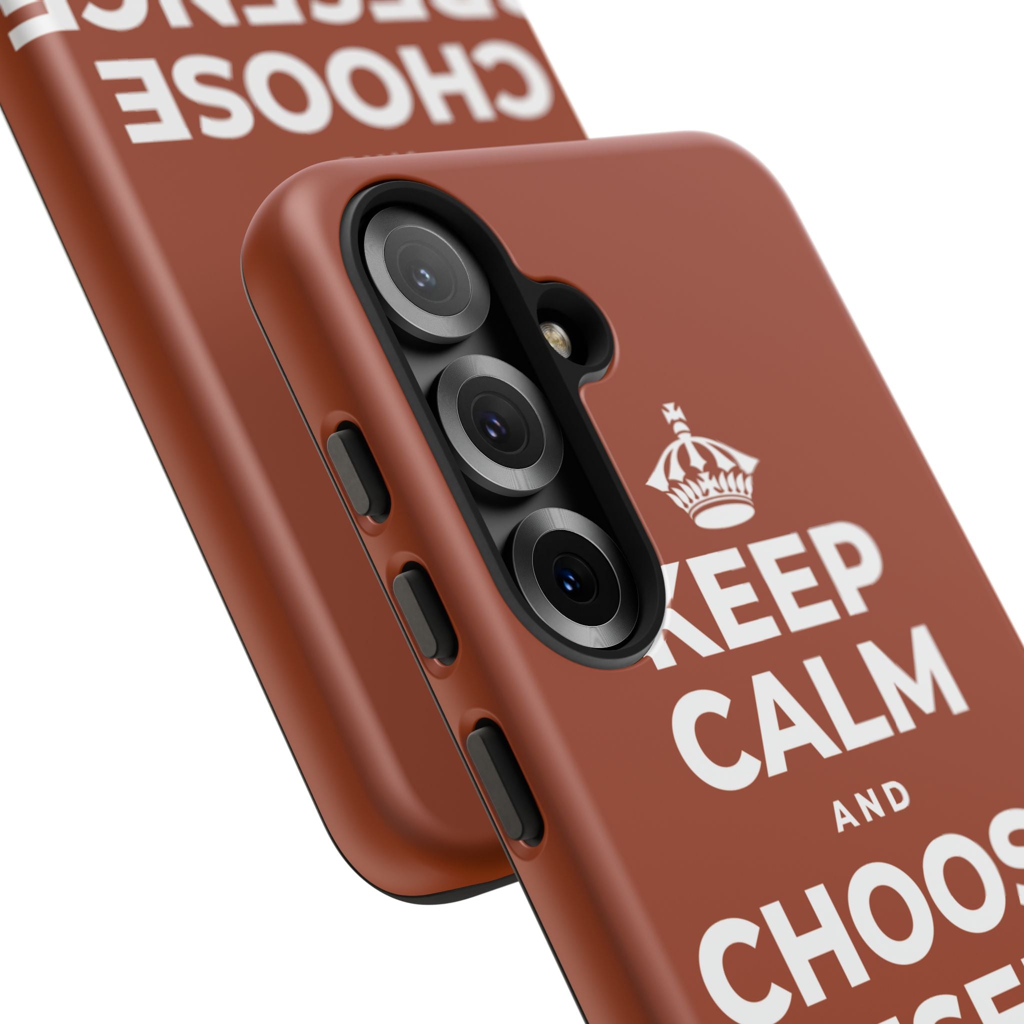 KEEP CALM AND CHOOSE PRESENCE OVER PRESENTS Phone Case