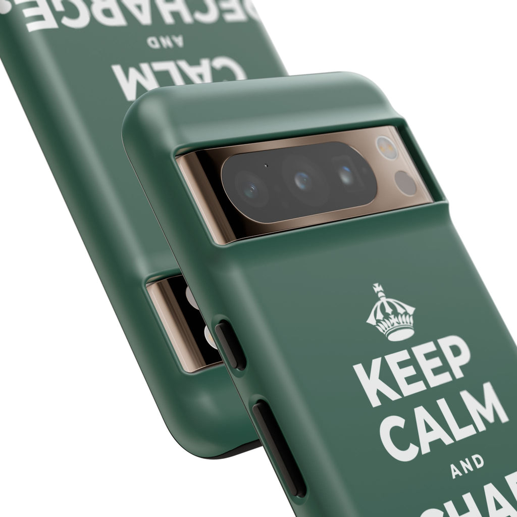KEEP CALM AND RECHARGE, NO GUILT Phone Case