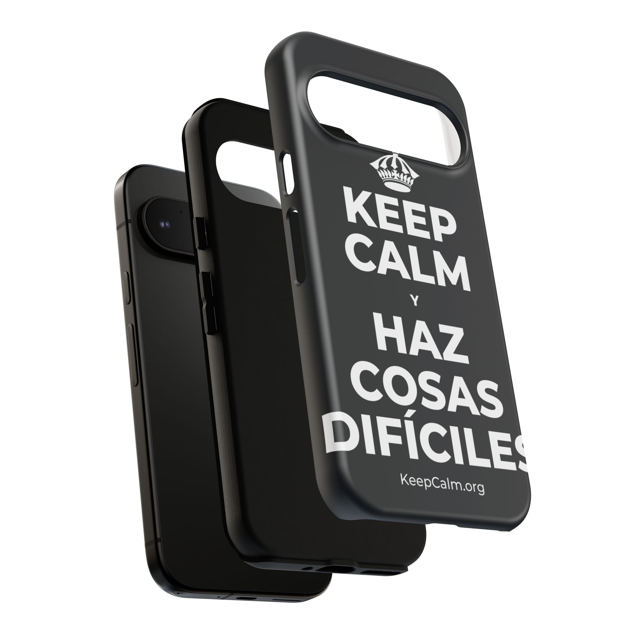 KEEP CALM Y HAZ COSAS DIFÍCILES Phone Case (Dark)