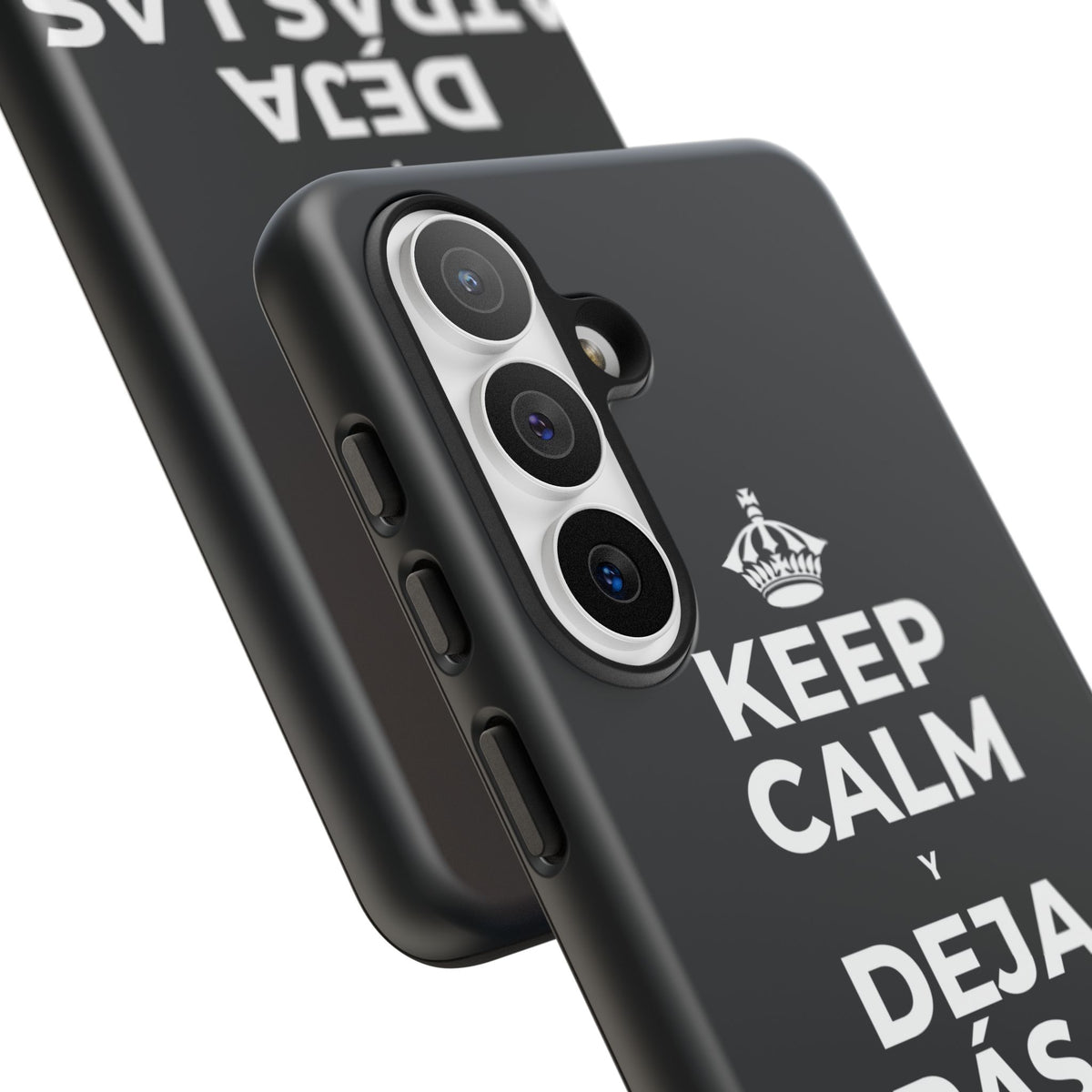 KEEP CALM Y DEJA ATRÁS LAS VIEJAS CARGAS Phone Case (Dark)