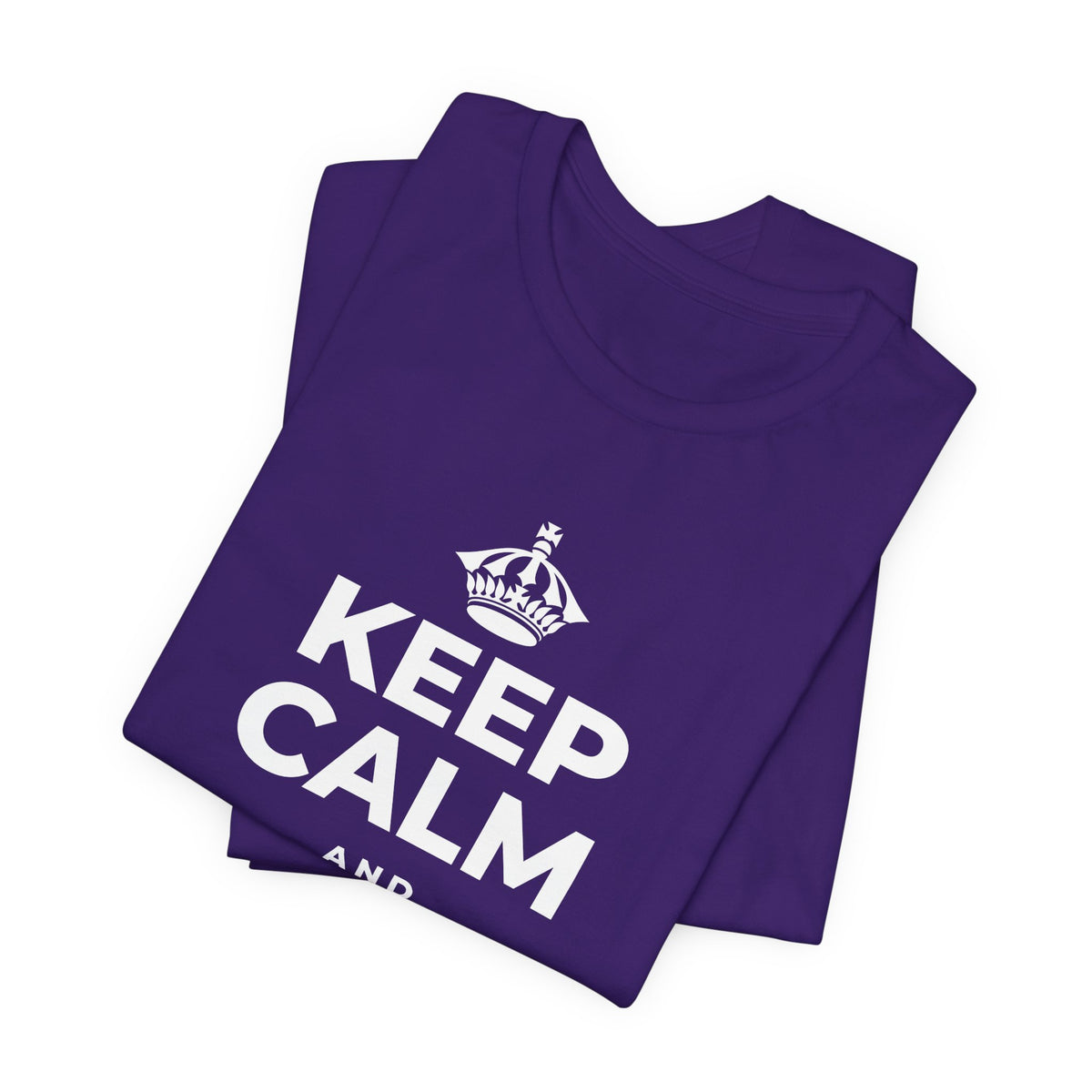 KEEP CALM AND GROW GENTLY T-Shirt (Soft Cream–Heather Mauve)