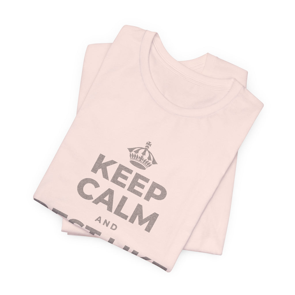 KEEP CALM AND REST LIKE THE SEASON T-Shirt (Soft Cream–Heather Mauve)