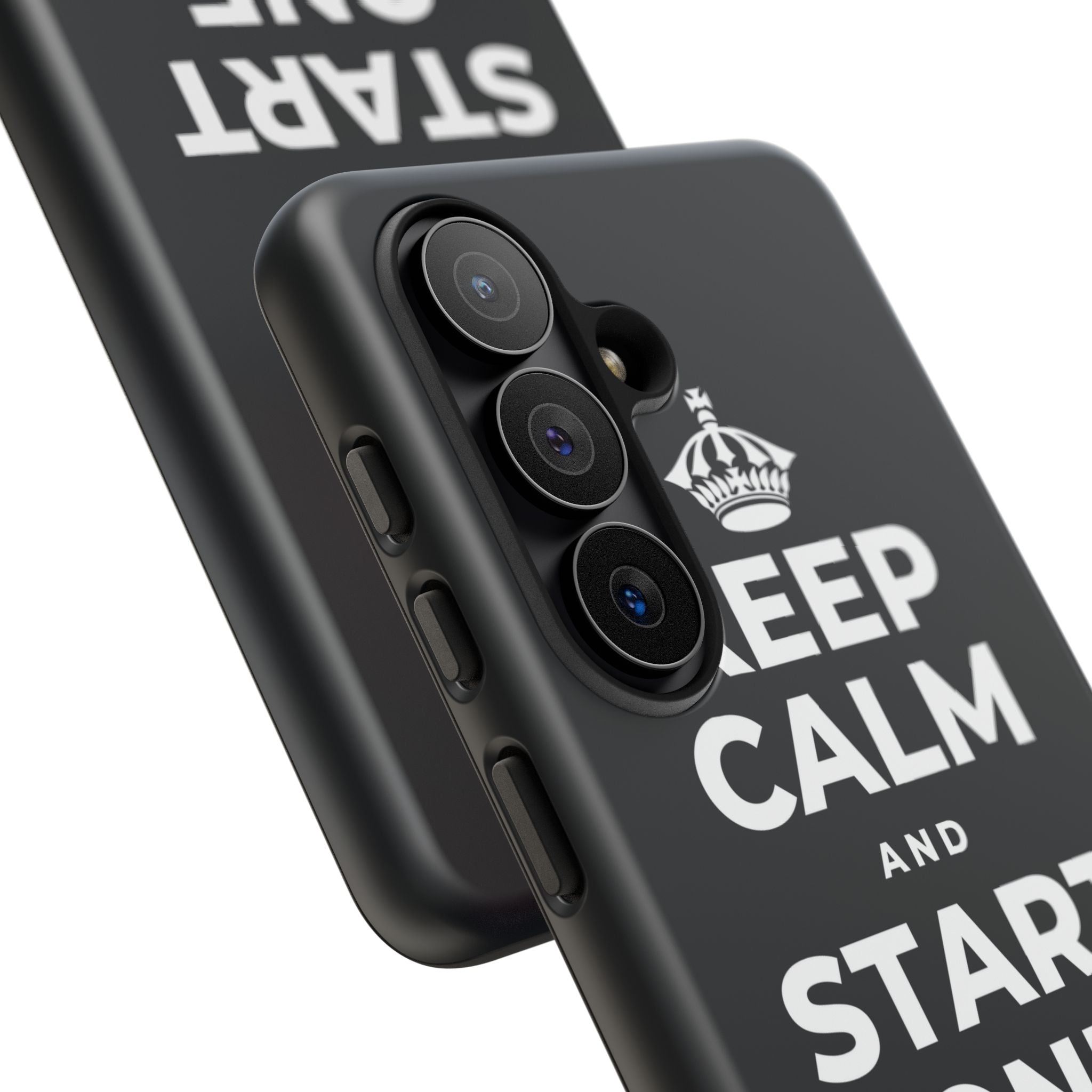 KEEP CALM AND START ONE FRESH PAGE Phone Case (Dark)