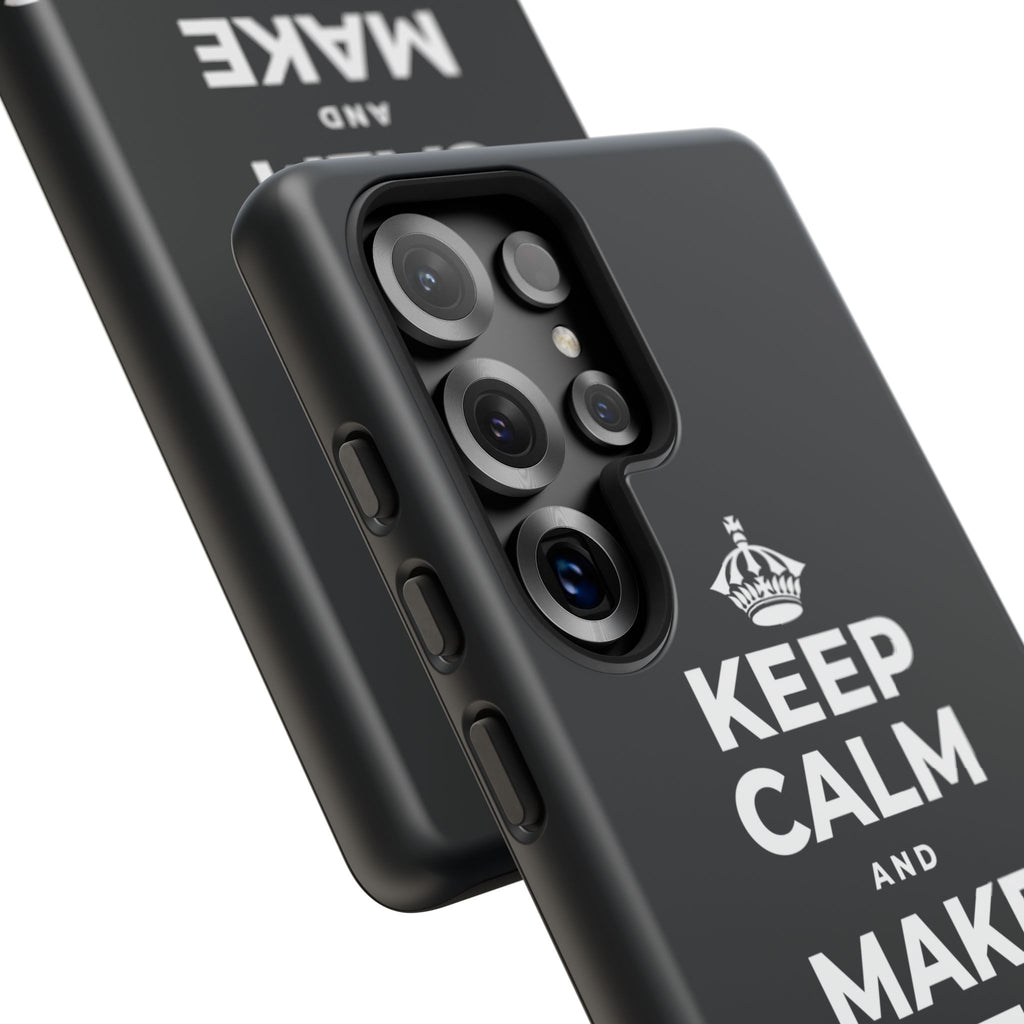 KEEP CALM AND MAKE SOMETHING TODAY Phone Case (Dark)