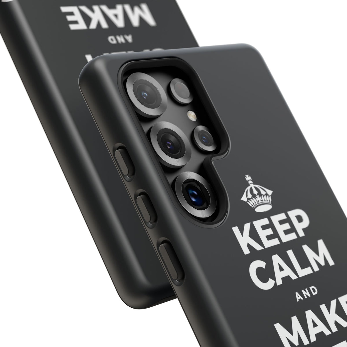 KEEP CALM AND MAKE SOMETHING TODAY Phone Case (Dark)