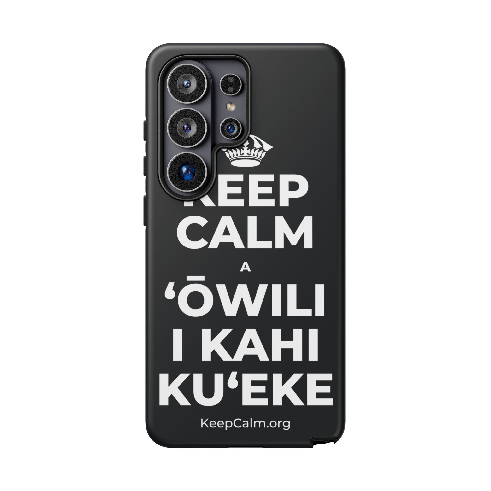KEEP CALM A ʻŌWILI I KAHI KUʻEKE Phone Case (Dark)