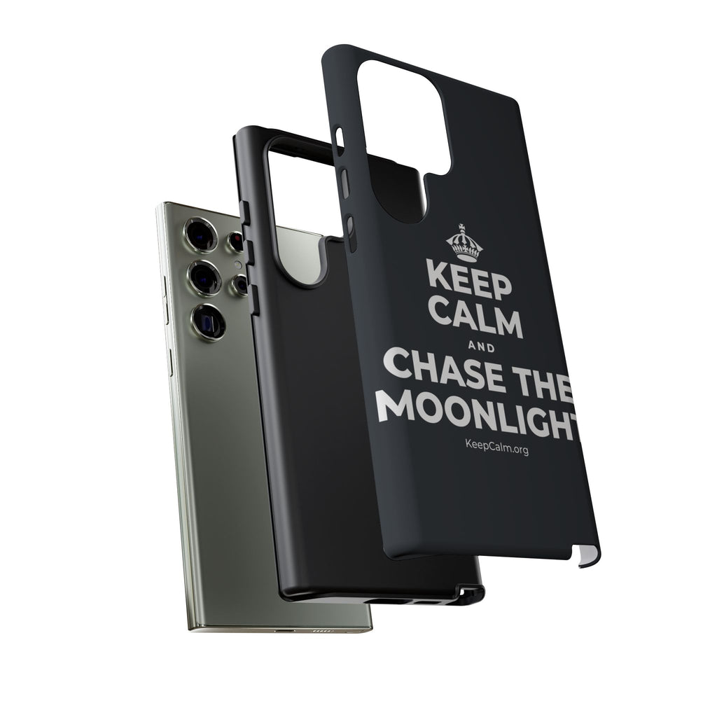 KEEP CALM AND CHASE THE MOONLIGHT Phone Case (Dark)