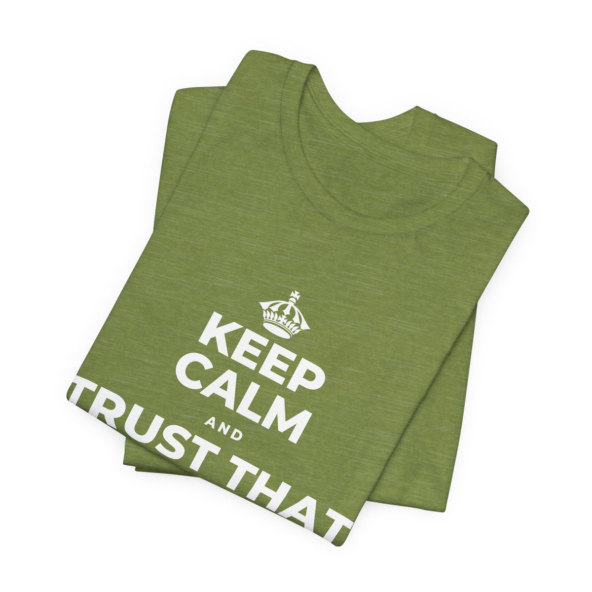 KEEP CALM AND TRUST THAT YOU'RE DOING YOUR BEST T-Shirt (Baby Blue–Silver)