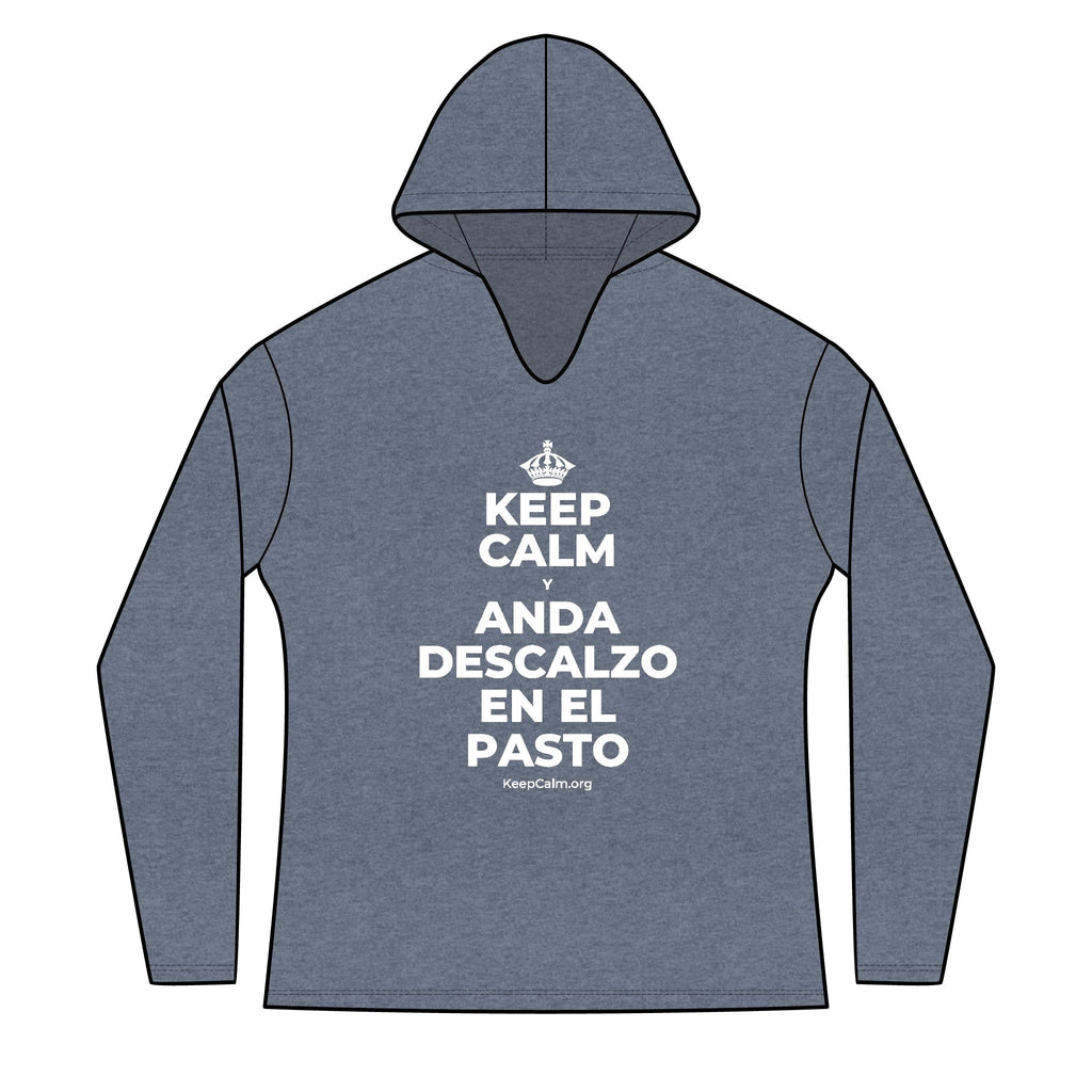 KEEP CALM Y ANDA DESCALZO EN EL PASTO Women's Long Sleeve Hoodie