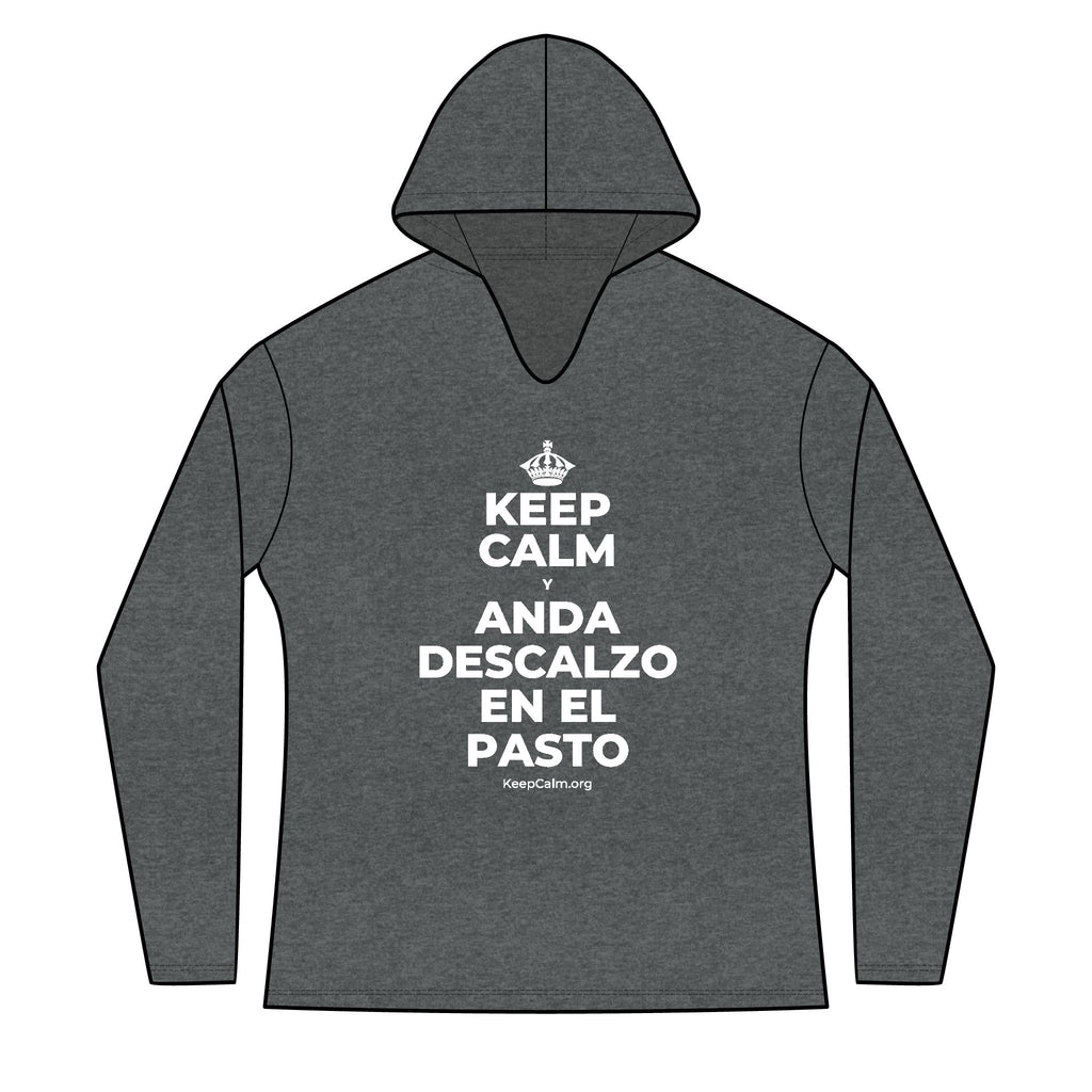 KEEP CALM Y ANDA DESCALZO EN EL PASTO Women's Long Sleeve Hoodie