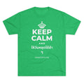 KEEP CALM AND ให้วันหยุดได้ช้า ๆ Tri-Blend Tee