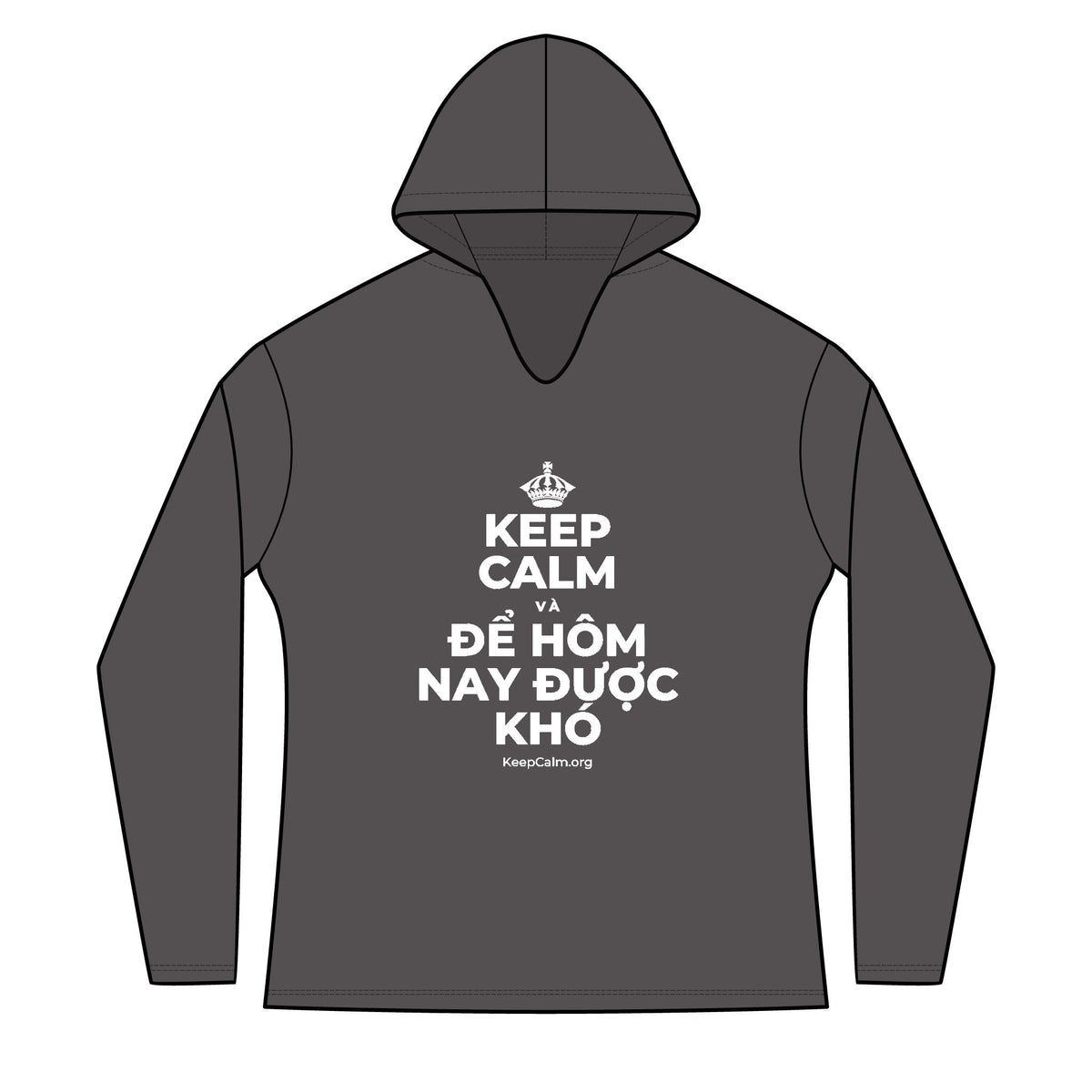 KEEP CALM VÀ ĐỂ HÔM NAY ĐƯỢC KHÓ Women's Long Sleeve Hoodie