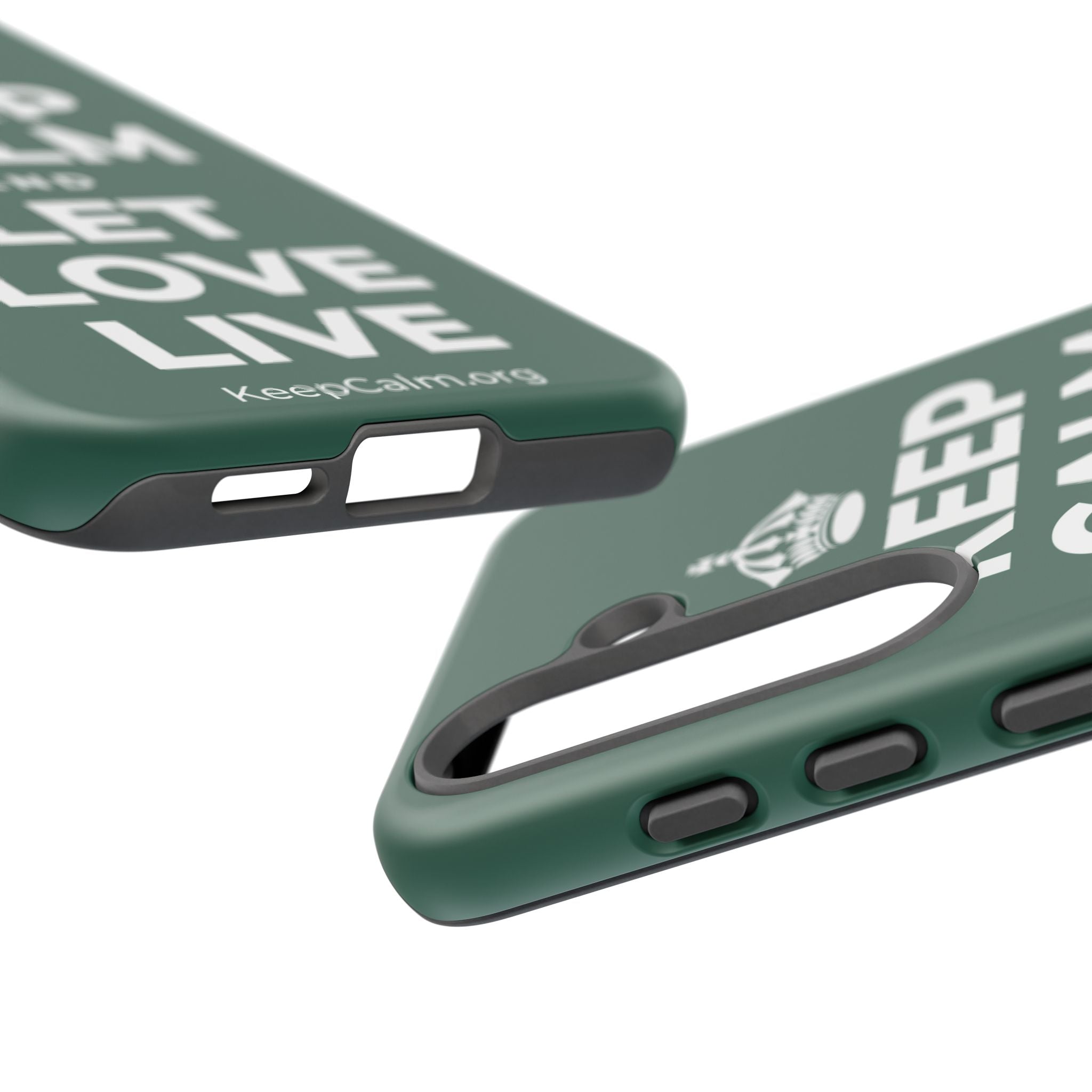 KEEP CALM AND LET LOVE LIVE Phone Case
