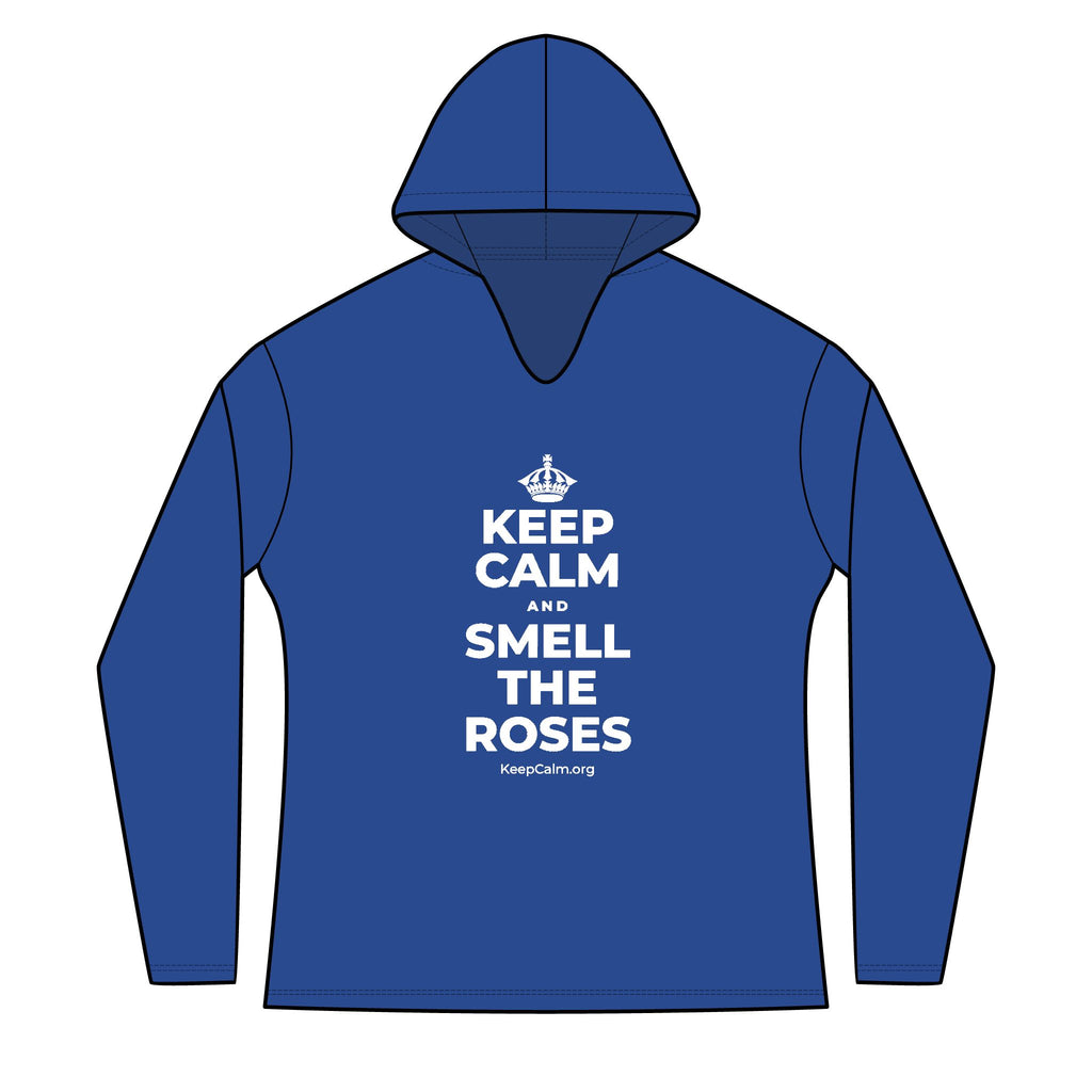 KEEP CALM AND SMELL THE ROSES Women's Long Sleeve Hoodie