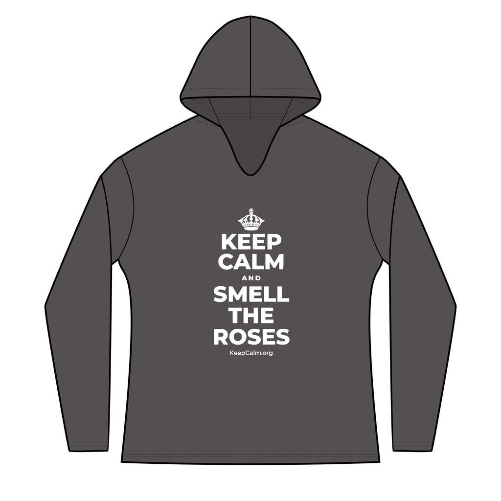 KEEP CALM AND SMELL THE ROSES Women's Long Sleeve Hoodie