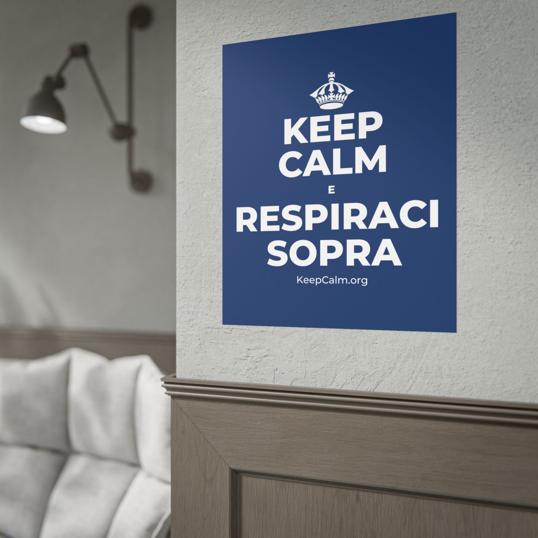 KEEP CALM E RESPIRACI SOPRA Poster